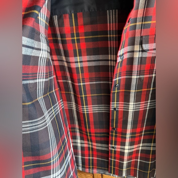 Ralph Lauren Red and Black Casual Button Down Shirt Women’s Sz L - Picture 6 of 16